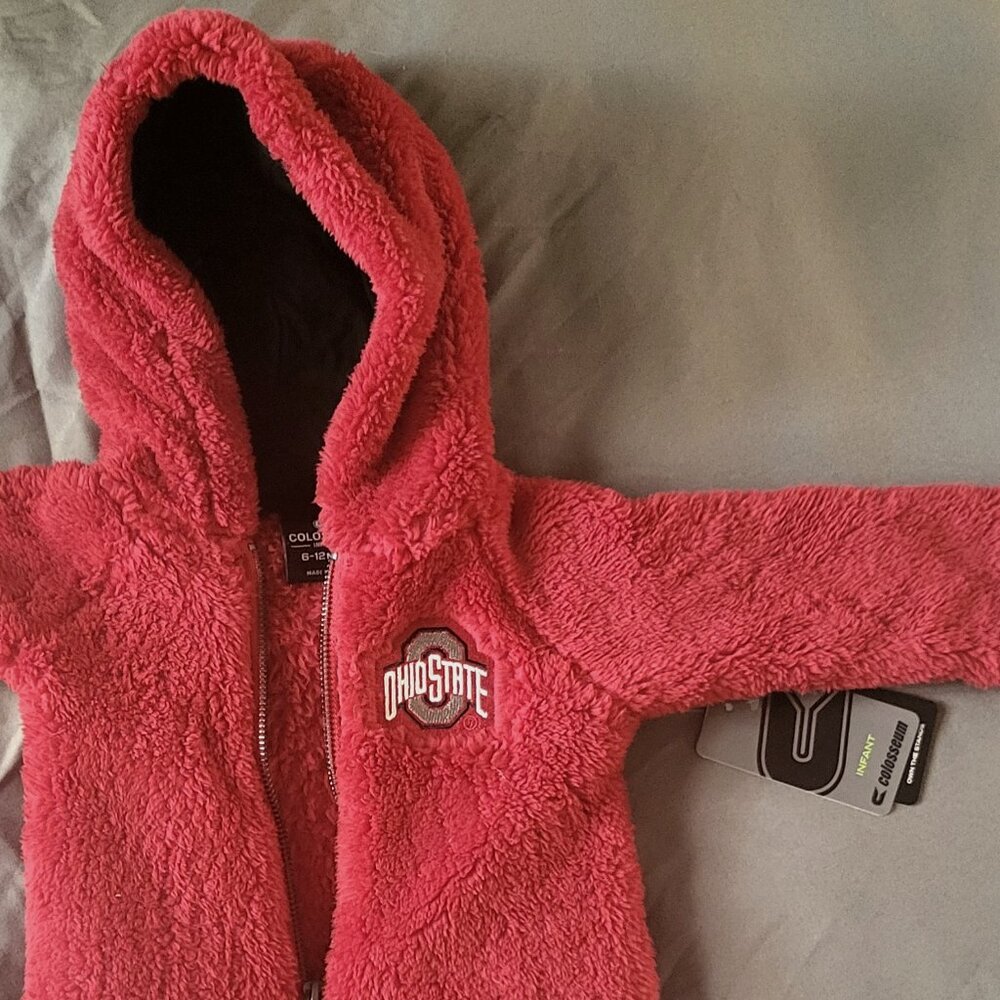 Ohio State Infant KO-DAN Fur Sherpa Romper
